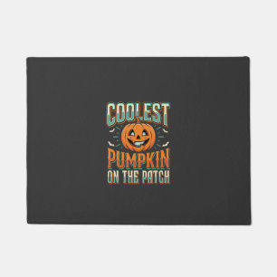 Felpudo La Calabaza Más Genial Del Diseño De Halloween Pat