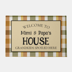 Felpudo La casa de Mimi y Papa, nietos malcriados aquí