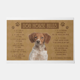 Felpudo La Casa De Perro Británica Española Rige, Si Se Ro