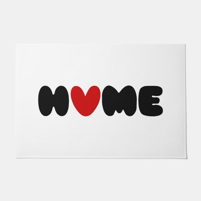 Felpudo La Casa Es Donde El Corazón Es Doormat (Anverso)