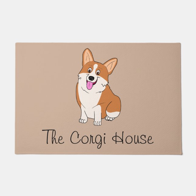 Felpudo La casa sonriente del Corgi (Anverso)