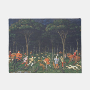 Felpudo La caza en el bosque (por Paolo Uccello)