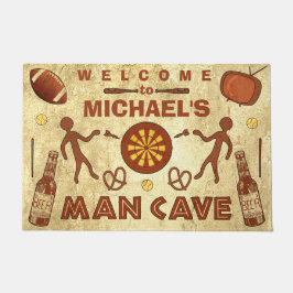 Felpudo La cerveza de la cueva del hombre se divierte