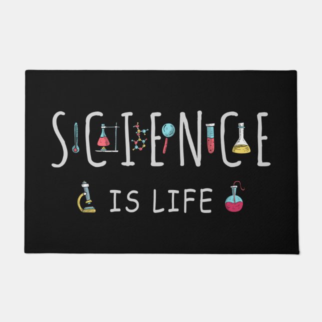 Felpudo La ciencia es la vida (Anverso)