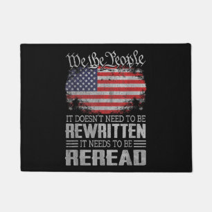 Felpudo La Constitución de la Bandera de Estados Unidos ne