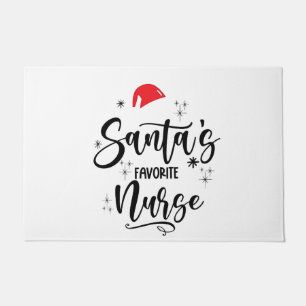 Felpudo La enfermera favorita de Santa Navidad