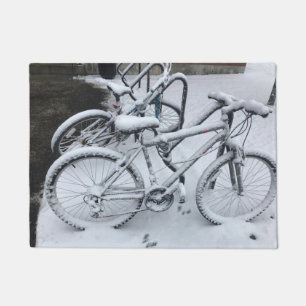 Felpudo La estación de la bicicleta ha terminado