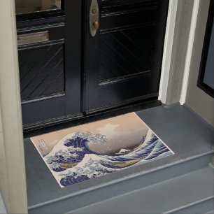 Felpudo La gran ola de Kanagawa Hokusai