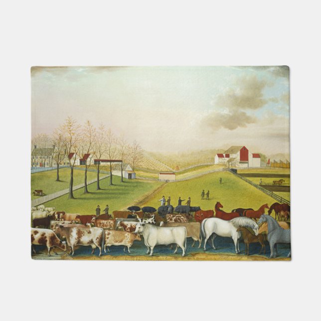 Felpudo La granja Cornell (Pennsylvania Landscape) (Anverso)