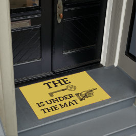Felpudo La Llave Está Debajo De La Mat De Bienvenida