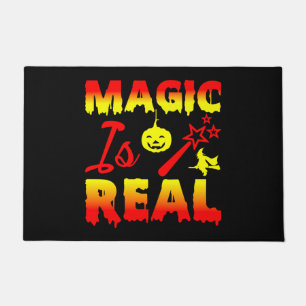 Felpudo La magia es la verdadera varita de halloween