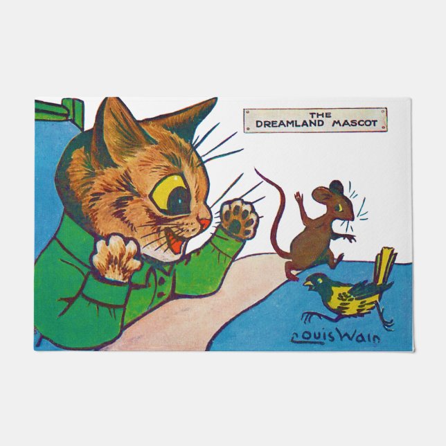 Felpudo La mascota Dreamland, Louis Wain (Anverso)