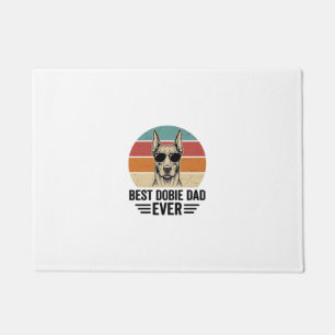Felpudo La Mejor Camiseta Vintage de Doberman para Papá Do