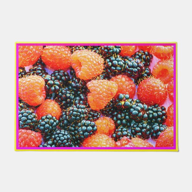 Felpudo "La mezcla de bayas", foto graciosa. ¡Hazte con un (Anverso)