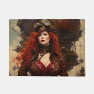 Felpudo La mujer del Steampunk