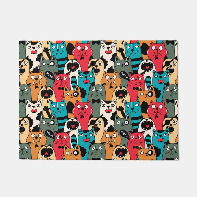 Felpudo La multitud de gatos (Anverso)