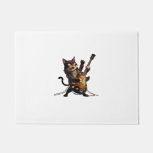 Felpudo La música retro gusta de la fuerte guitarra eléctr