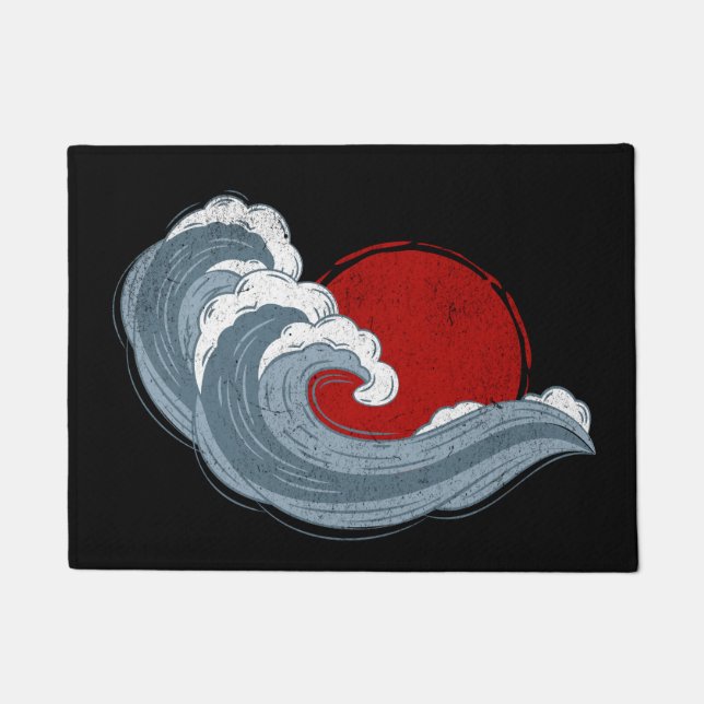 Felpudo La ola de Kanagawa (Anverso)