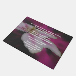 Felpudo La oración del Señor Nuestro Padre Clematis
