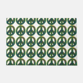 Felpudo La paz en el Doormat de los Verdes