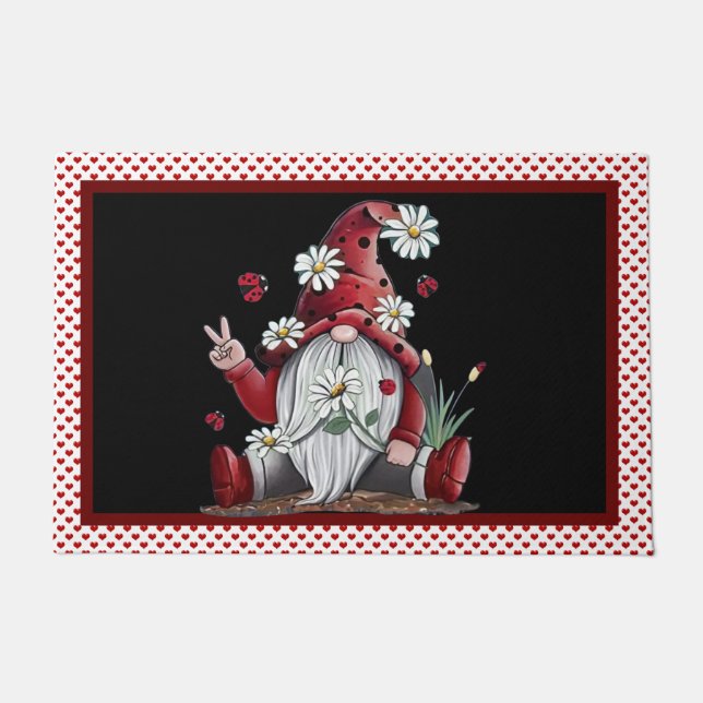 Felpudo La Paz Y El Amor Se Encuentran Aquí (Anverso)