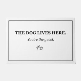 Felpudo La Perra Vive Aquí Eres el Invitado Puerta Diverti