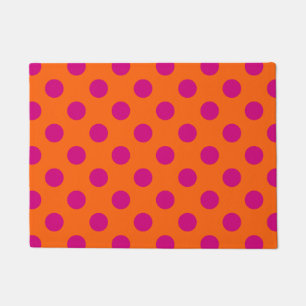 Felpudo La polka de Fuchsia da puntapiés al naranja