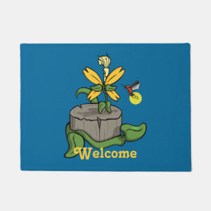 Felpudo La primavera saluda a Doormat de verano