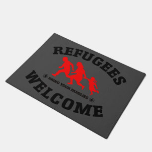 Felpudo La recepción de los refugiados trae a sus familia