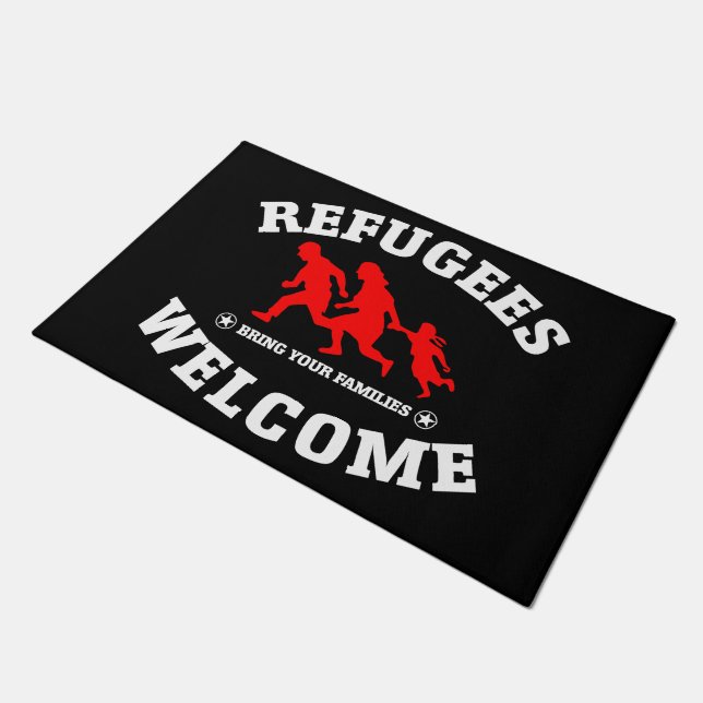 Felpudo La recepción de los refugiados trae a sus familias (Angular)