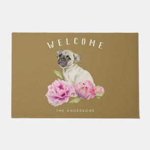 Felpudo La recepción floral el del perro del barro