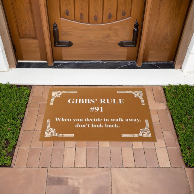 Felpudo la regla 91 de Gibbs (Exterior)
