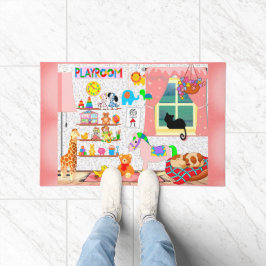 Felpudo La sala de juegos de una niña bebé