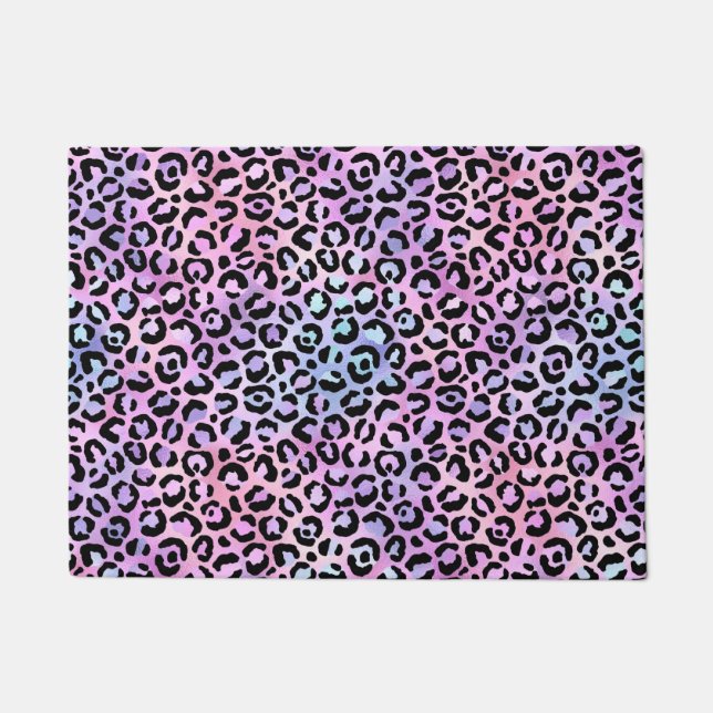 Felpudo La Serie Leopardo Irisado Diseño 4 (Anverso)