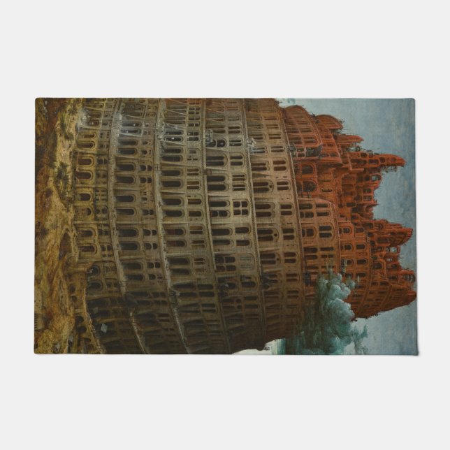 Felpudo La Torre de Babel (por Pieter Bruegel el Mayor) (Anverso)