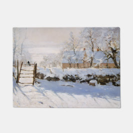 Felpudo La Urraca (Escena de invierno francesa) (por Claud