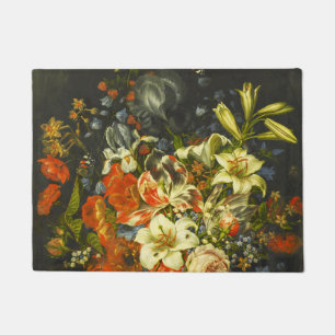 Felpudo La vida con flores y fruta