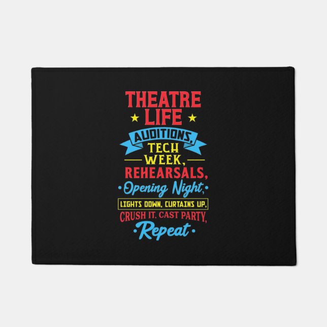 Felpudo La Vida Del Teatro Para El Actor (Anverso)