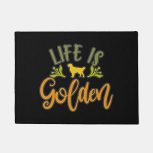 Felpudo La Vida Es Dorada. Diseño Para Los Amantes De La 
