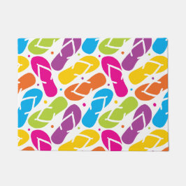 Felpudo La vida es mejor en flips-flopes