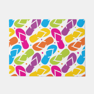 Felpudo La vida es mejor en flips-flopes