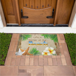 Felpudo La vida es mejor en la playa