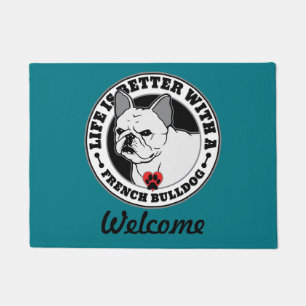 Felpudo La vida personalizada del Bulldog francés es mejo