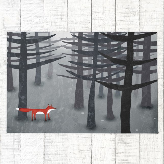 Felpudo La zorra y la selva (The Fox and the Forest art doormat)