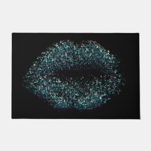 Felpudo Labios de arte abstractos modernos #23