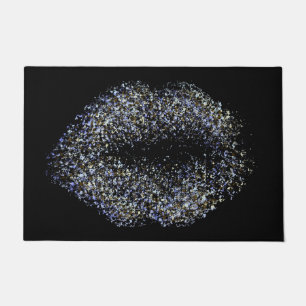 Felpudo Labios de arte abstractos modernos #24
