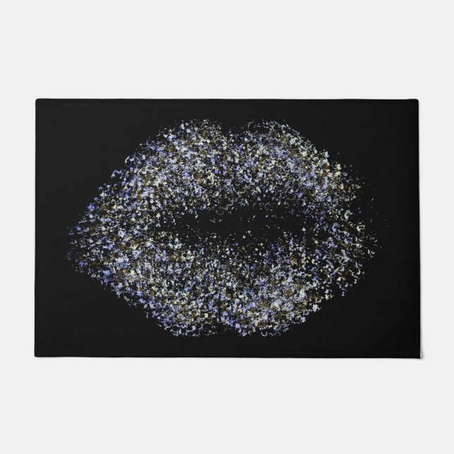 Felpudo Labios de arte abstractos modernos #24 (Anverso)