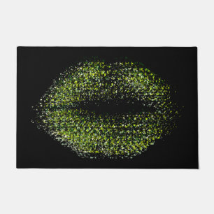 Felpudo Labios de arte abstractos modernos #42