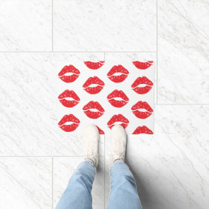 Felpudo Labios Rojos, Labios Rojos, Beso, Patrón De Labios