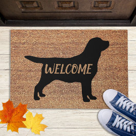 Felpudo Labrador negro - Bienvenida - Laboratorio negro